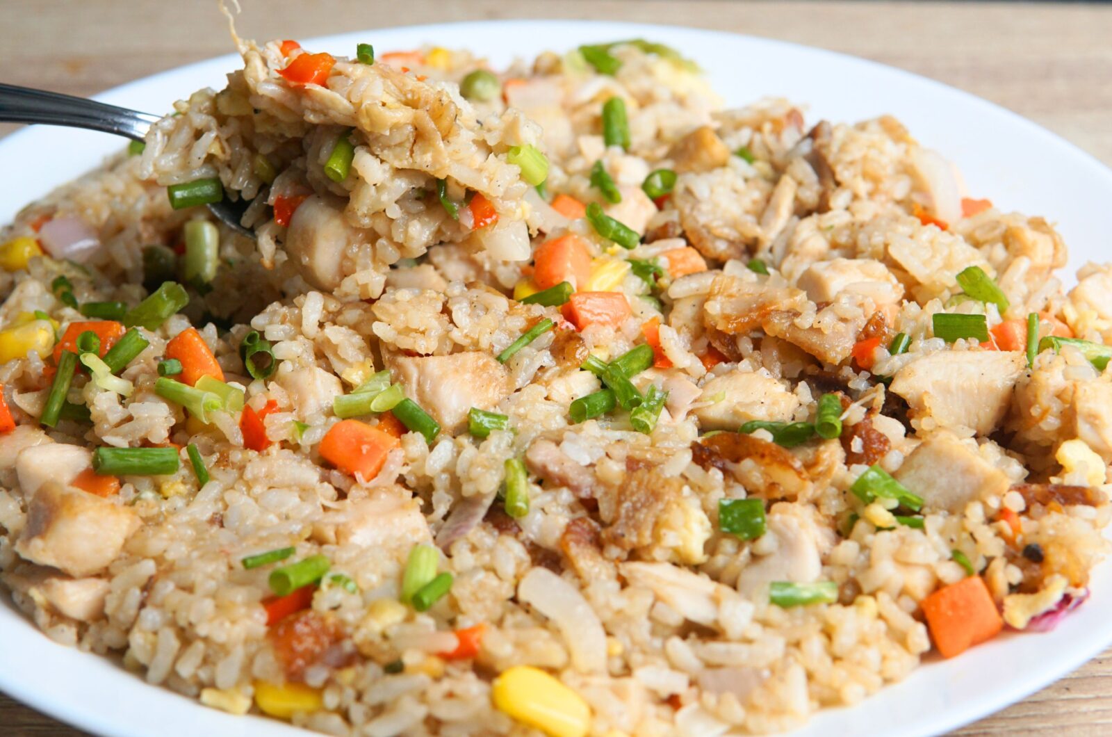 Easy Air fryer Chicken Bacon Fried Rice