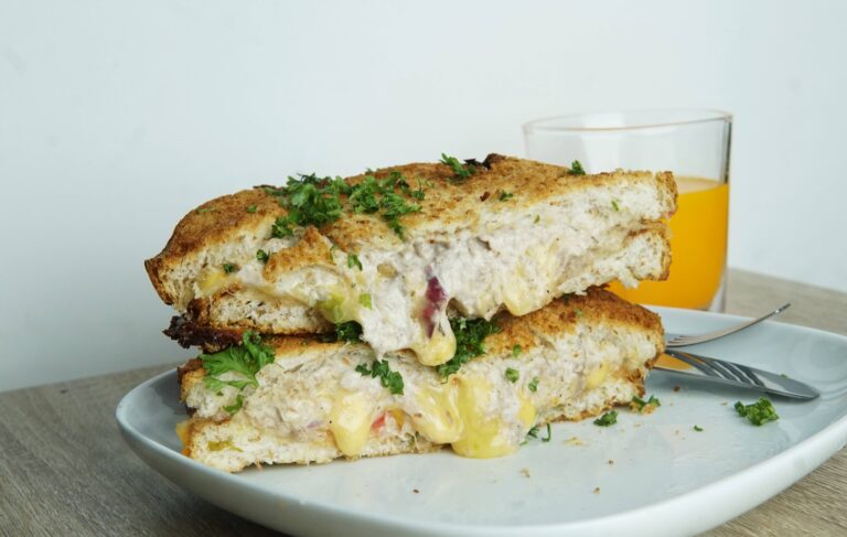 Air Fryer Tuna Melt Sandwich