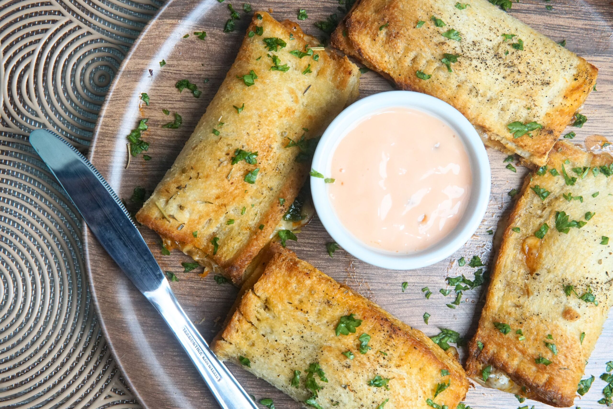 air fryer pizza pockets