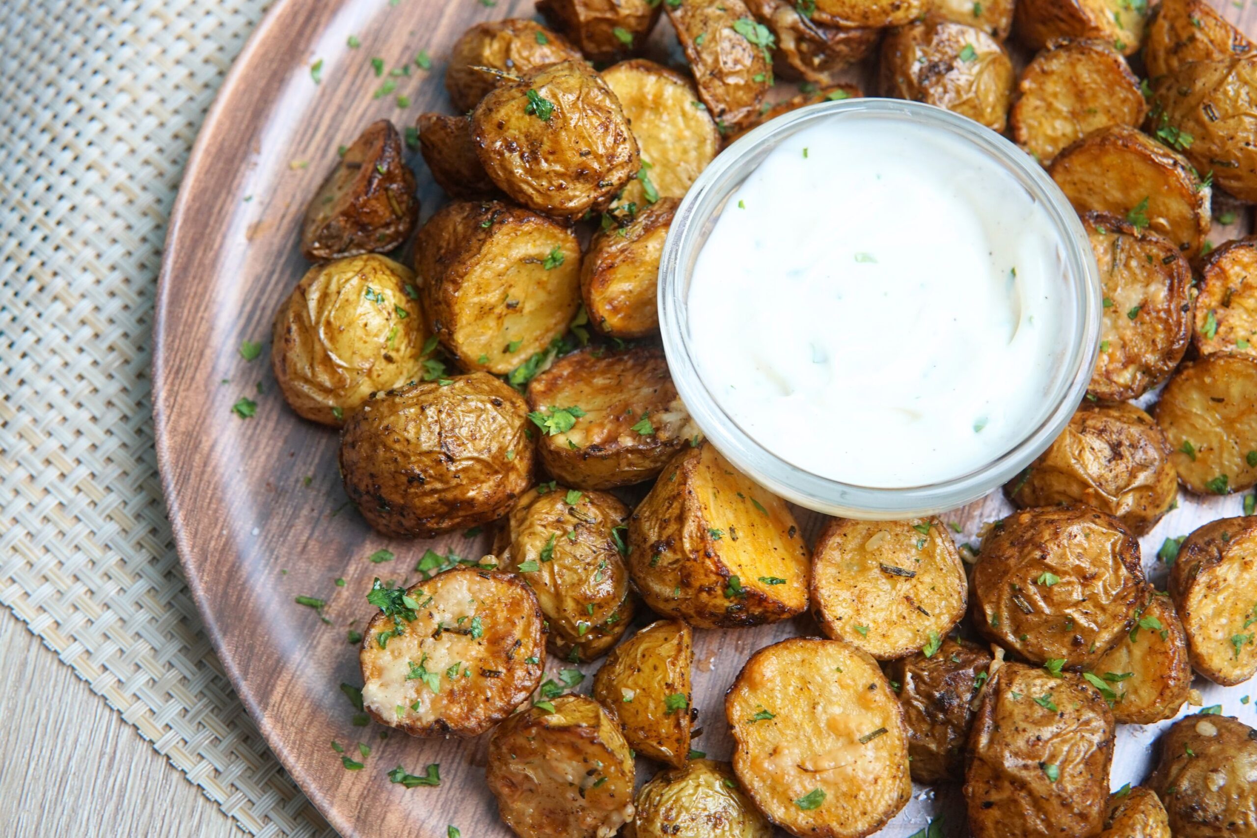 air fryer roasted baby potatoes