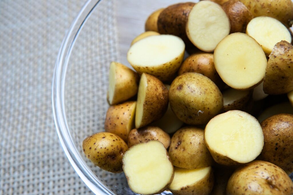 how to clean baby potatoes