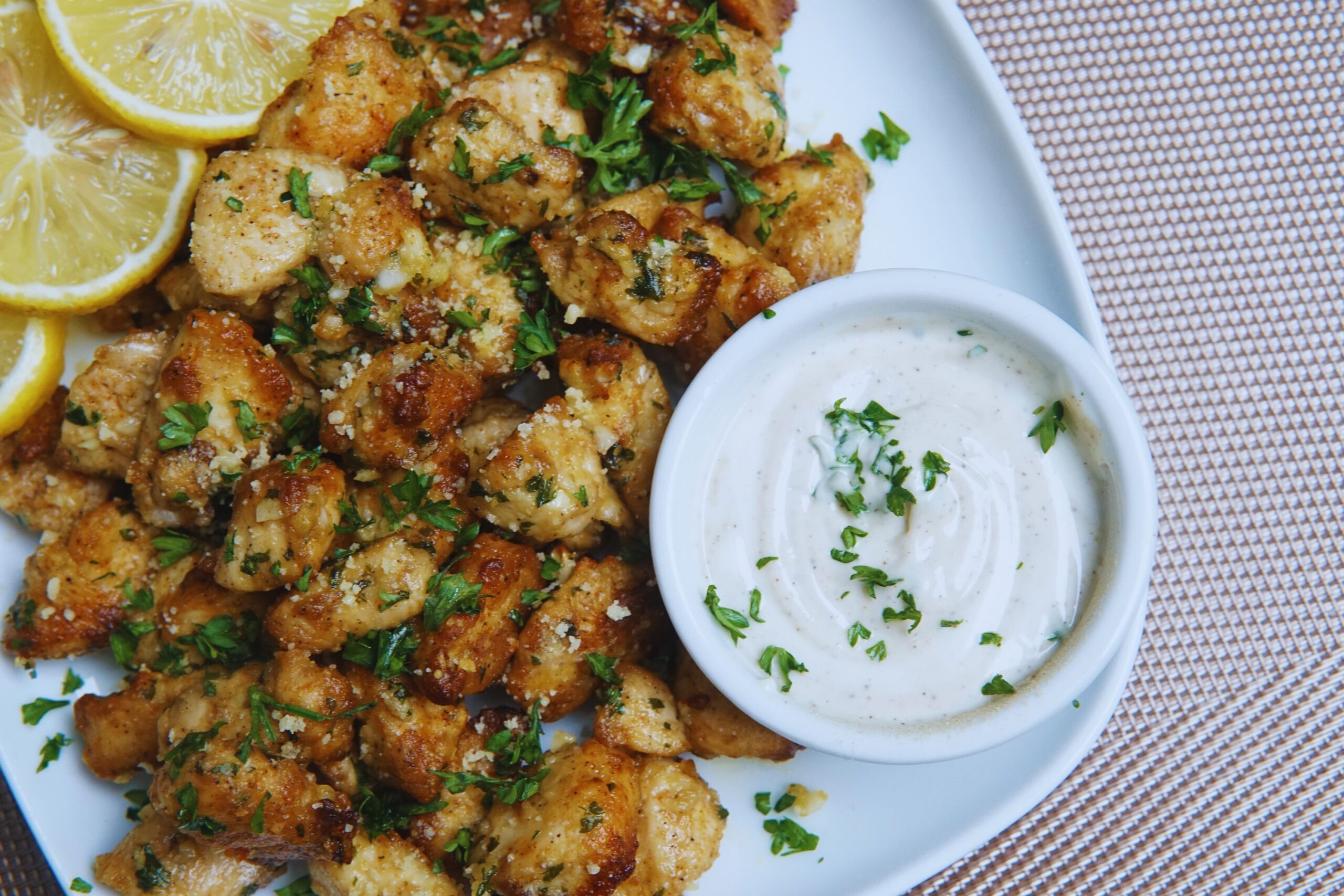 air fryer garlic parmesan