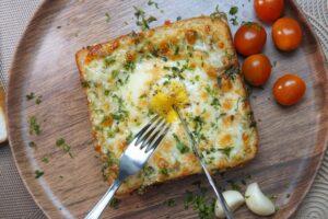 airfryer garlic egg toast