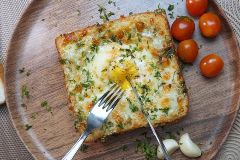 airfryer garlic egg toast