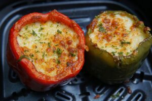 air fryer tuna stuffed bell pepper