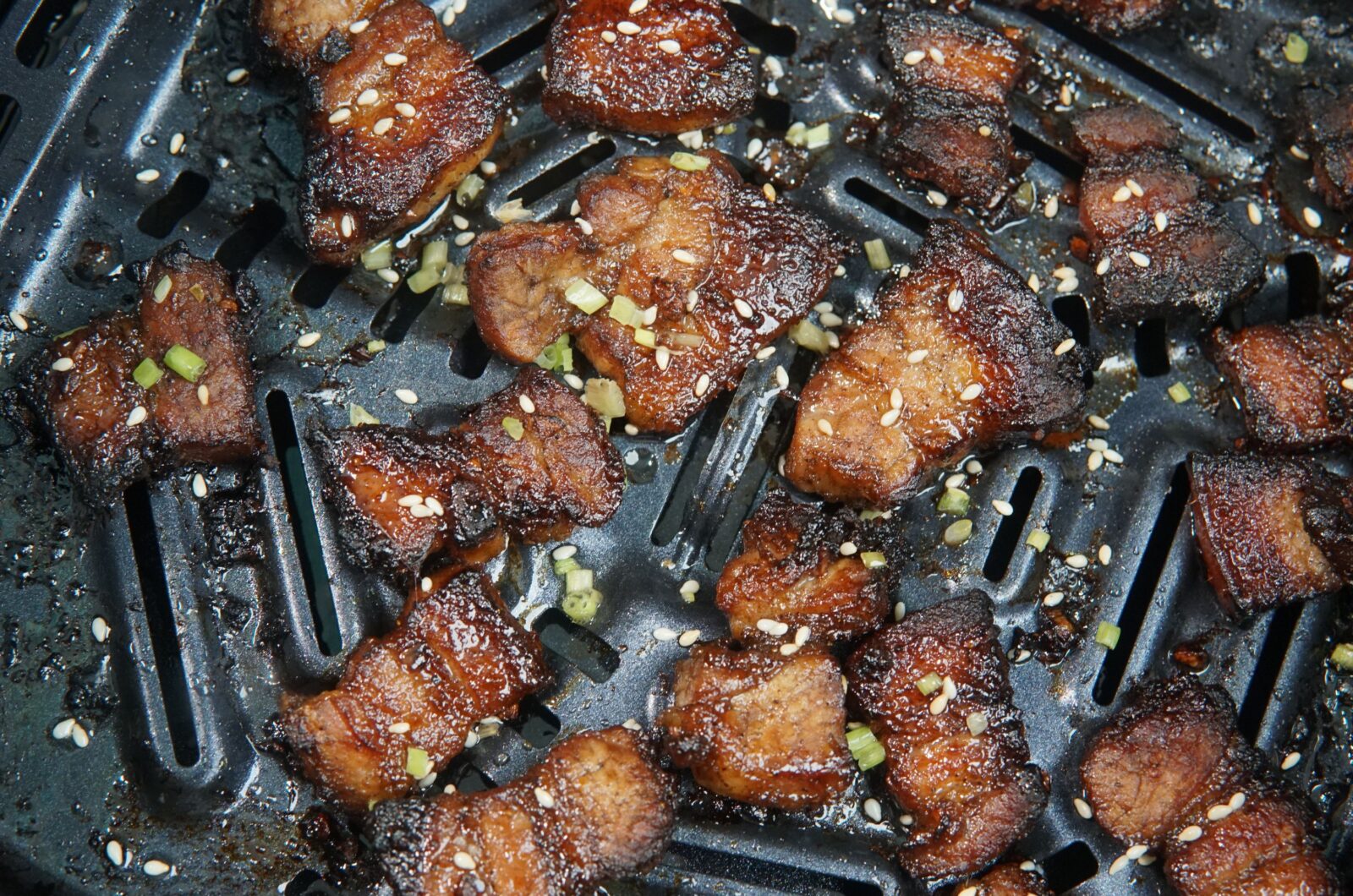 Best Air Fryer Honey Garlic Pork Belly Bites