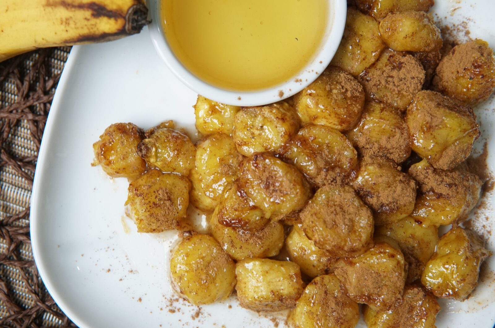 Sweet Air Fryer Honey-Cinnamon Banana Bites