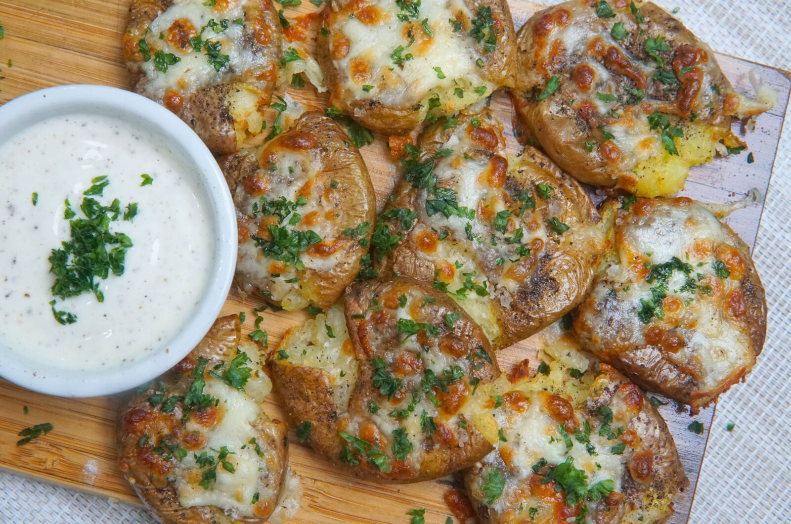 Crispy Air Fryer Smashed Potato 
